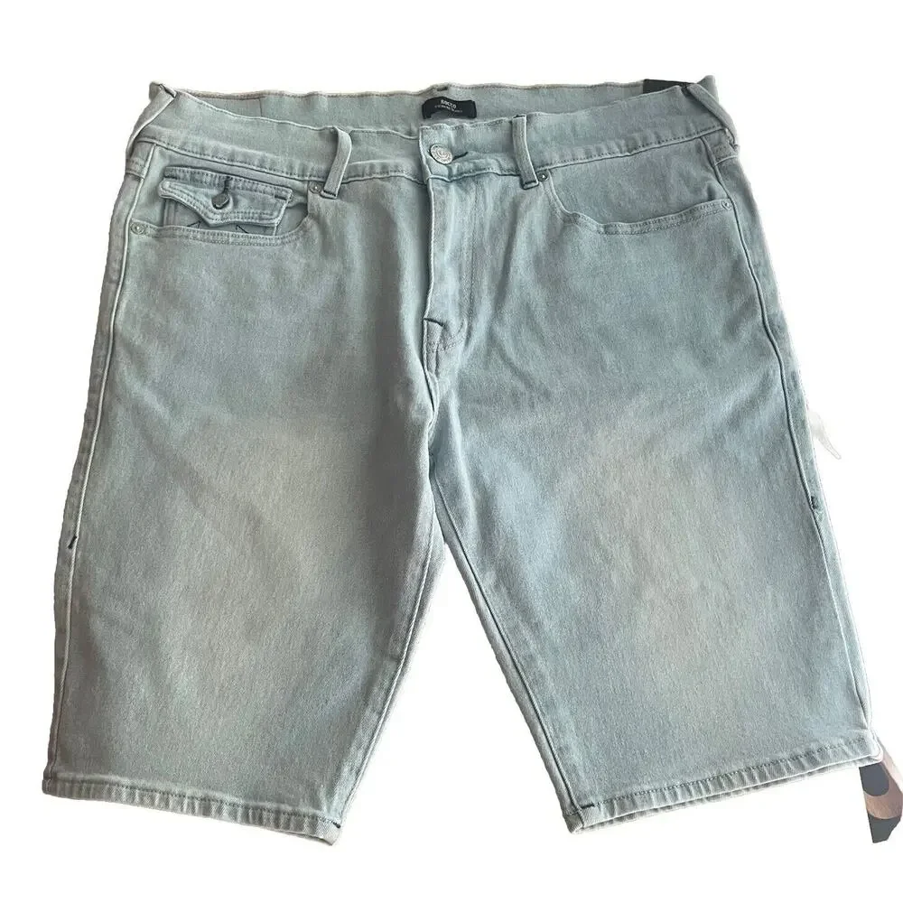 True Religion Shorts Rocco Flap 5 Pocket Relaxed Skinny Denim Mens 36 New‎